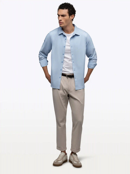 Soho Long Sleeve Button Up | White Signature-fit