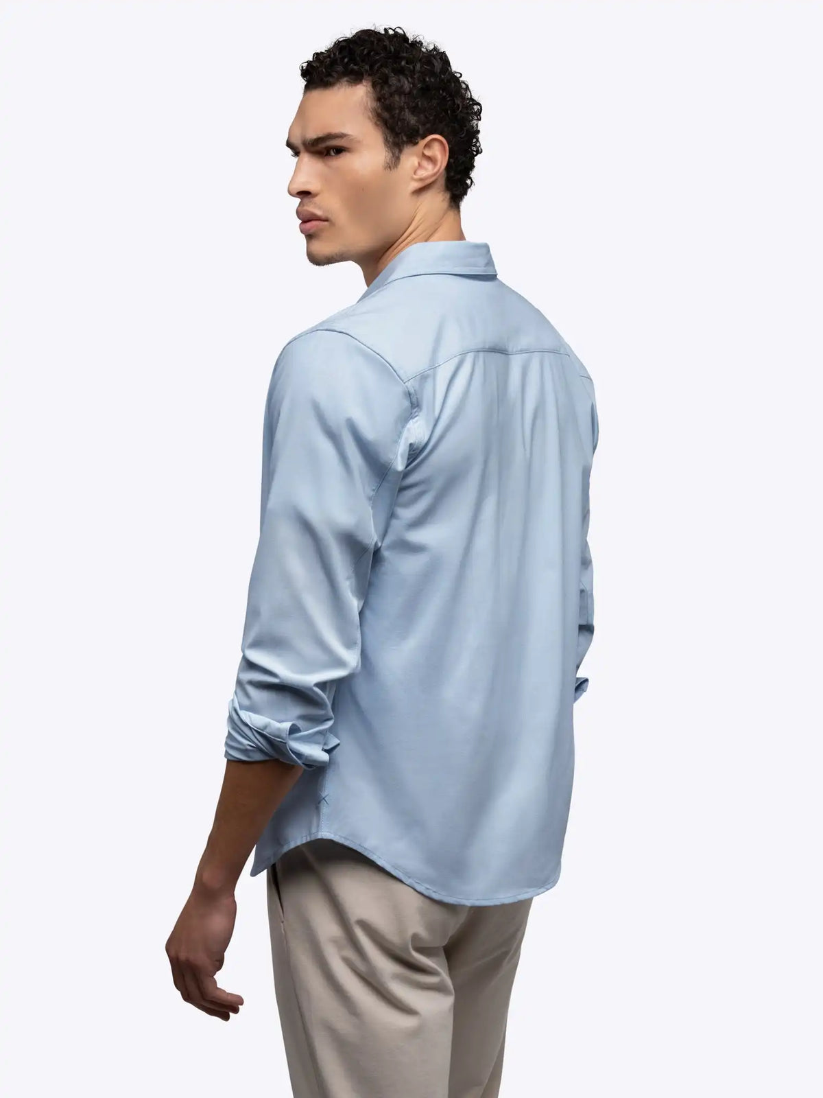 Soho Long Sleeve Button Up | White Signature-fit