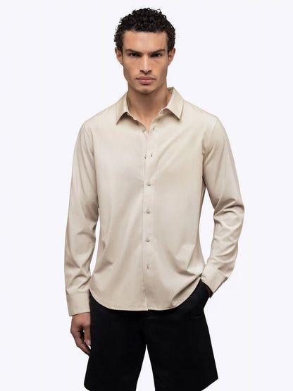 SoHo Long Sleeve Button Up | Sand Dune Signature-fit