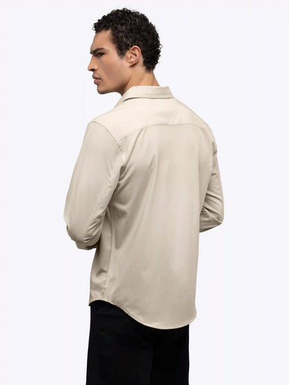 SoHo Long Sleeve Button Up | Sand Dune Signature-fit