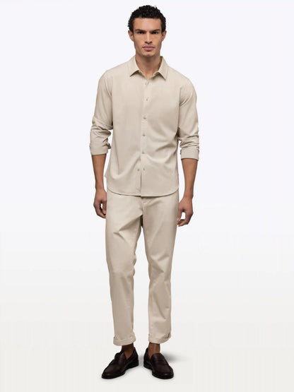 SoHo Long Sleeve Button Up | Sand Dune Signature-fit