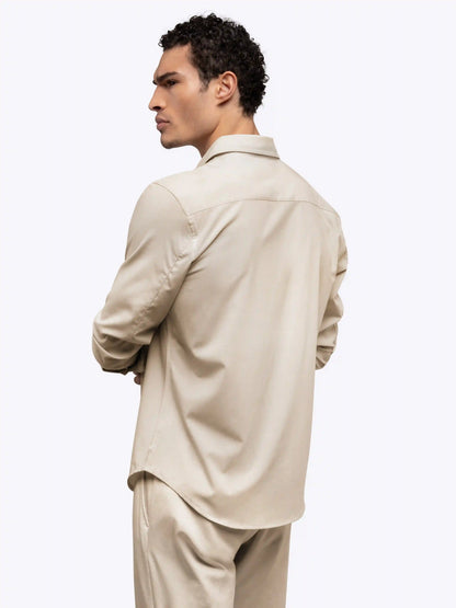 SoHo Long Sleeve Button Up | Sand Dune Signature-fit