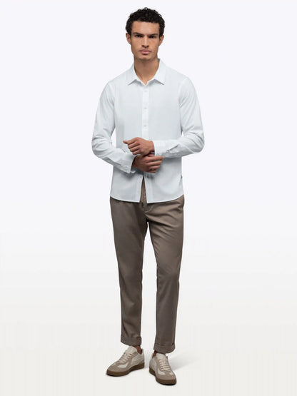 Soho Long Sleeve Button Up | White Signature-fit