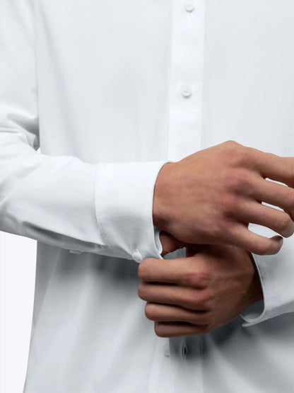 Soho Long Sleeve Button Up | White Signature-fit