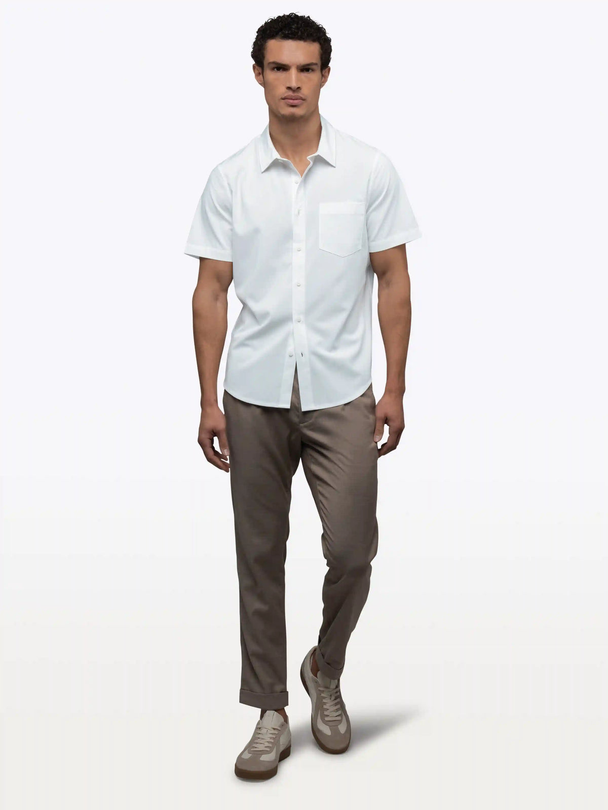 SoHo Short Sleeve Button Up | Oxford Blue Signature-fit