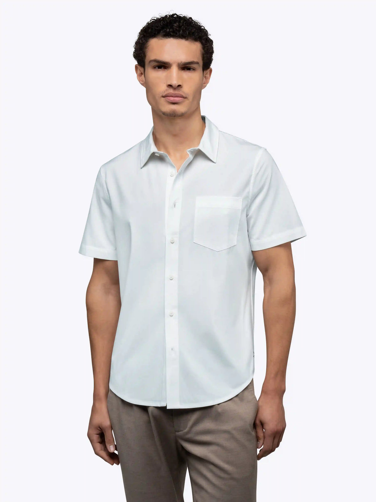 SoHo Short Sleeve Button Up | Oxford Blue Signature-fit