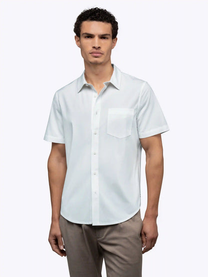 SoHo Short Sleeve Button Up | Oxford Blue Signature-fit