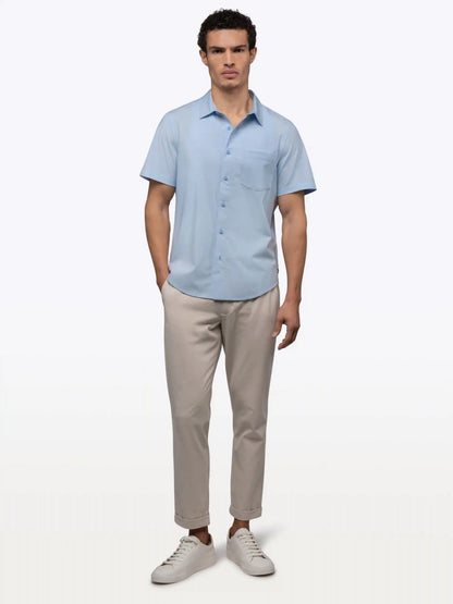 SoHo Short Sleeve Button Up | Oxford Blue Signature-fit