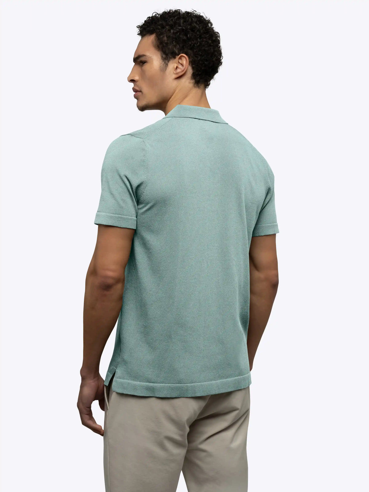 Riviera Knit Button Up | Burnt Oak Signature-Fit