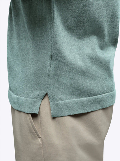 Riviera Knit Button Up | Burnt Oak Signature-Fit