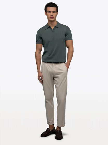 Riviera Knit Polo | Black Signature-Fit