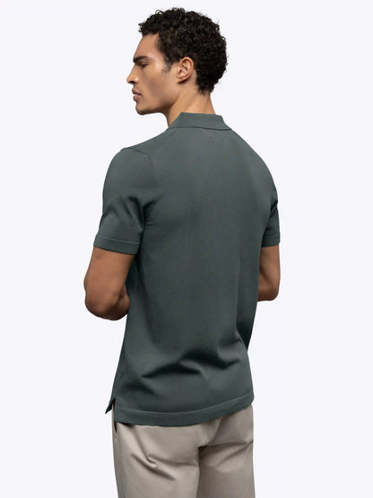 Riviera Knit Button Up | Burnt Oak Signature-Fit