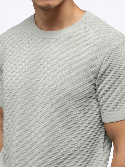 Riviera Knit Textured Tee | Sand Dune Signature-Fit