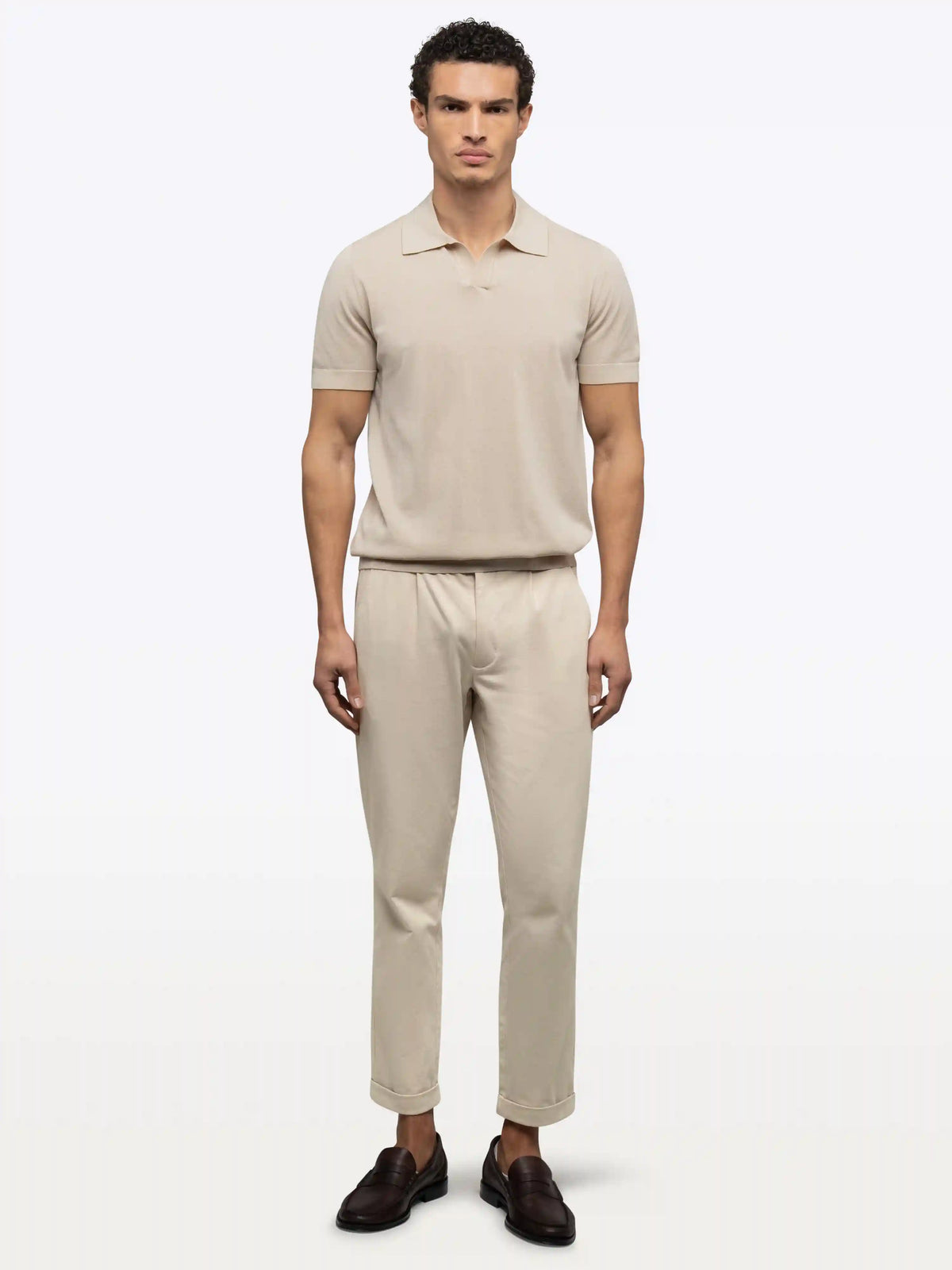 Riviera Knit Polo | Black Signature-Fit