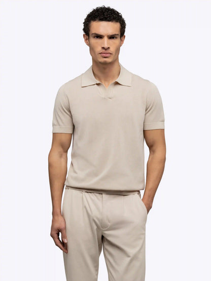 Riviera Knit Polo | Black Signature-Fit