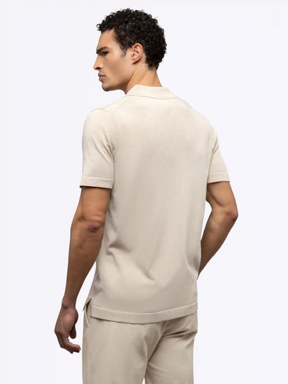 Riviera Knit Button Up | Burnt Oak Signature-Fit