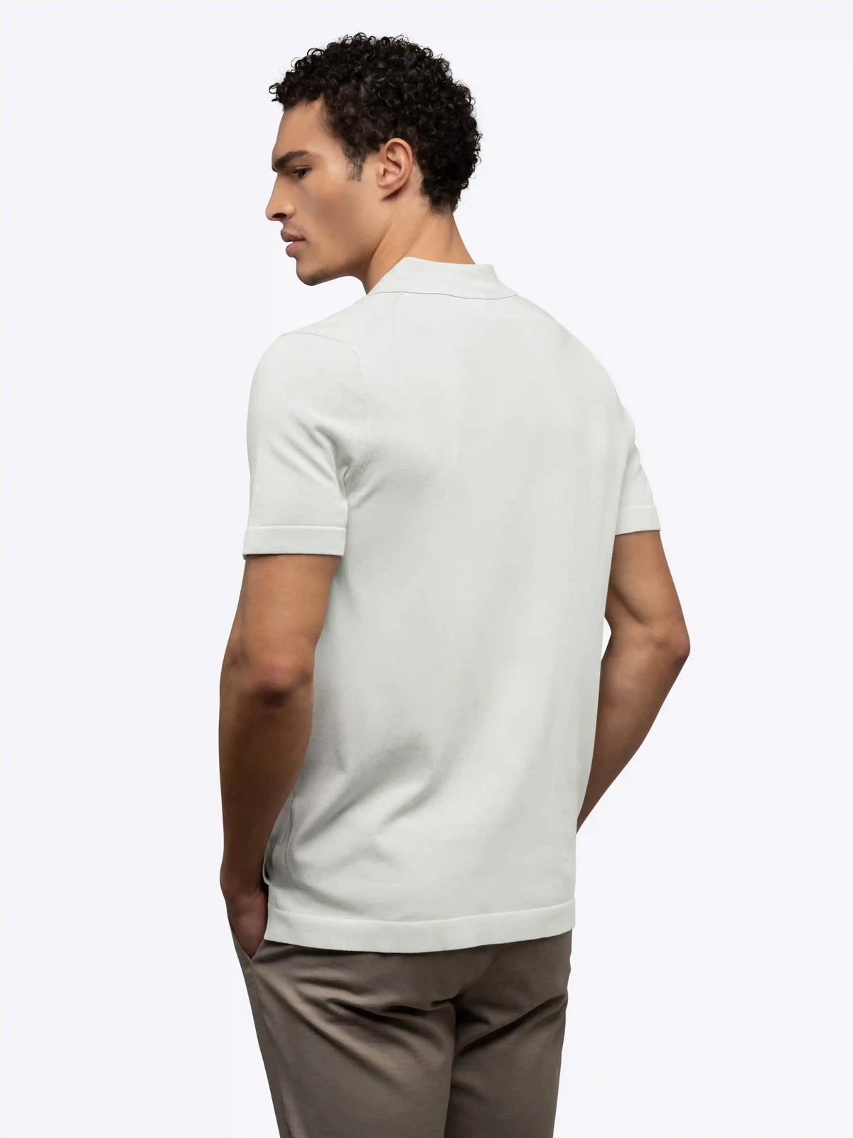Riviera Knit Button Up | Burnt Oak Signature-Fit