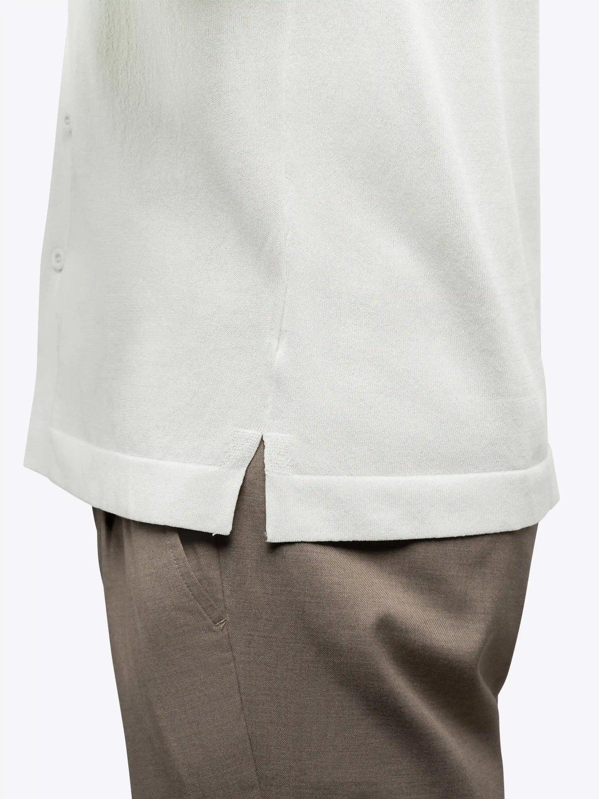 Riviera Knit Button Up | Burnt Oak Signature-Fit