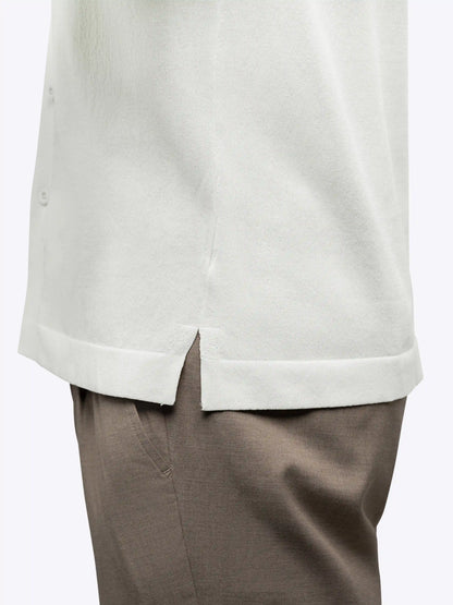 Riviera Knit Button Up | Burnt Oak Signature-Fit