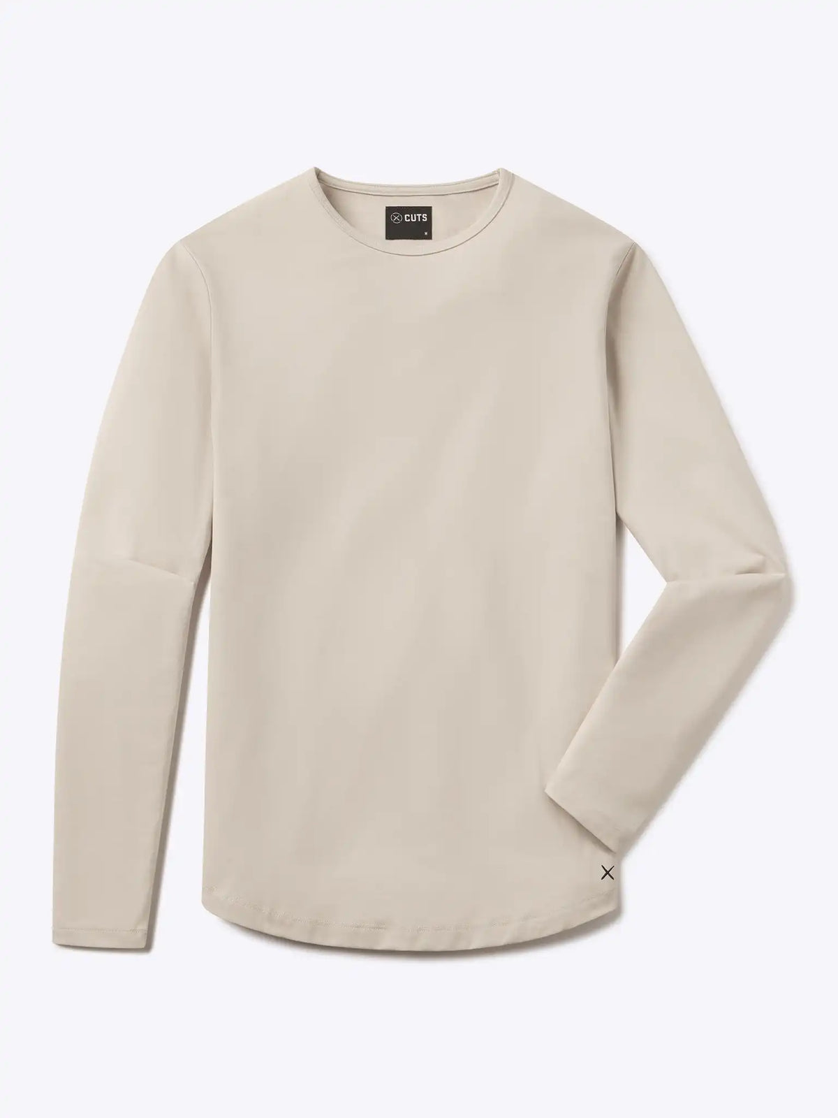 AO Long Sleeve Curve-Hem Tee | Black Signature-fit PYCA Pro®