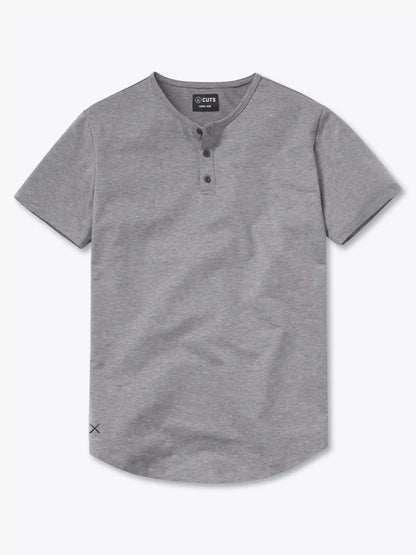 AO Henley Curve-Hem | Black Signature-fit PYCA Pro®