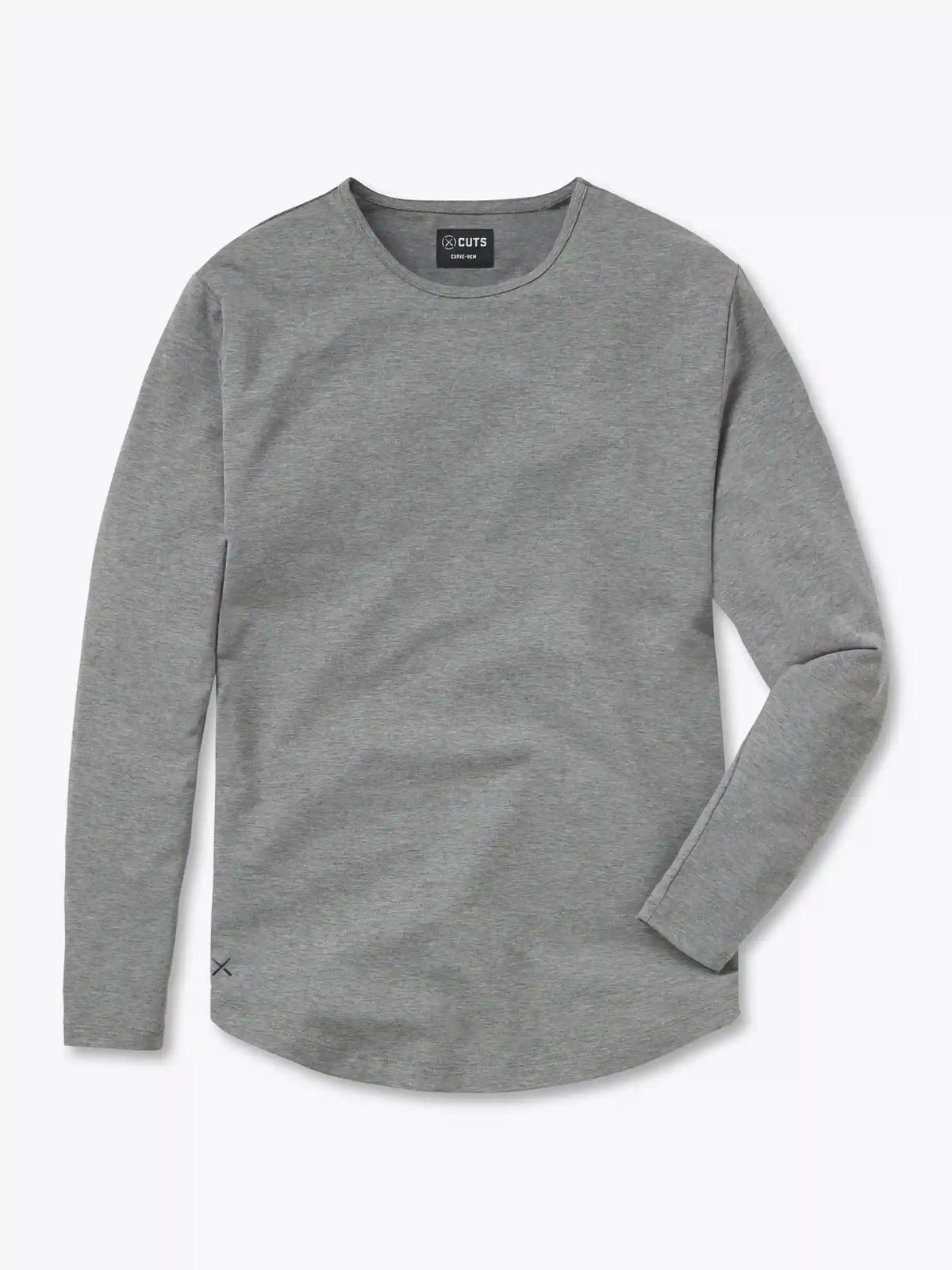 AO Long Sleeve Curve-Hem Tee | Black Signature-fit PYCA Pro®