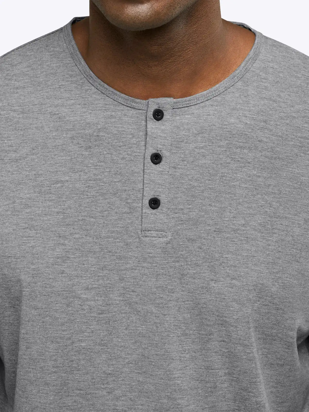AO Henley Curve-Hem | Black Signature-fit PYCA Pro®
