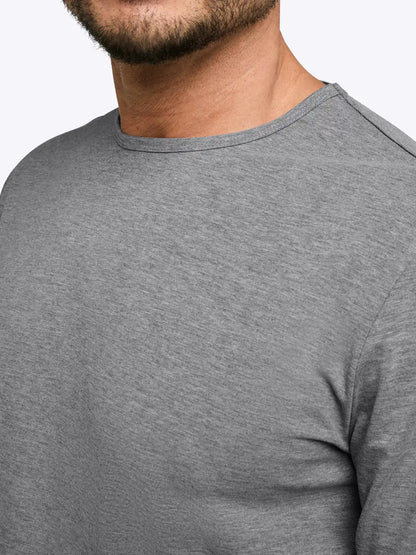 AO Long Sleeve Curve-Hem Tee | Black Signature-fit PYCA Pro®