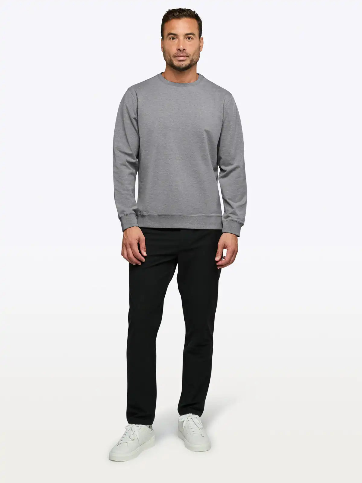 Hyperloop Pullover Split-Hem | Heather Grey Signature-fit