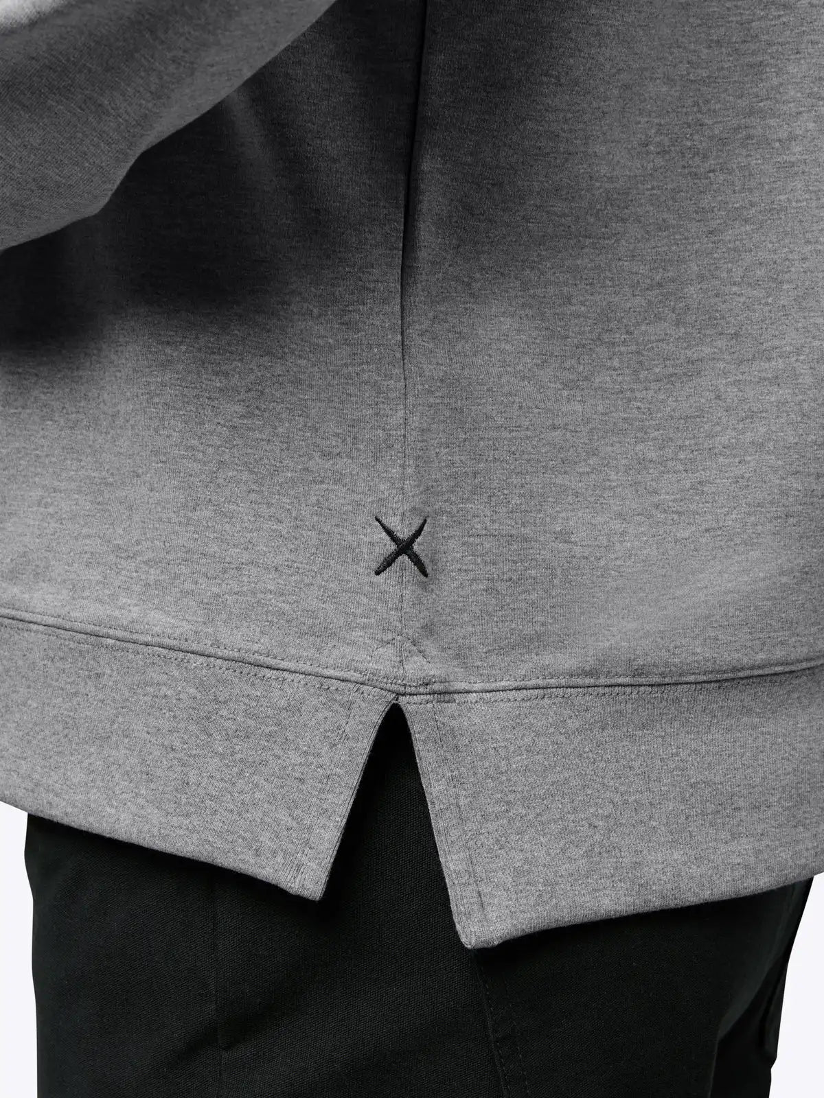 Hyperloop Pullover Split-Hem | Heather Grey Signature-fit