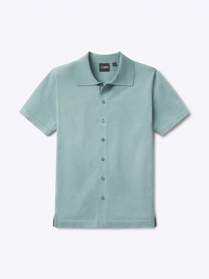 Riviera Knit Button Up | Burnt Oak Signature-Fit