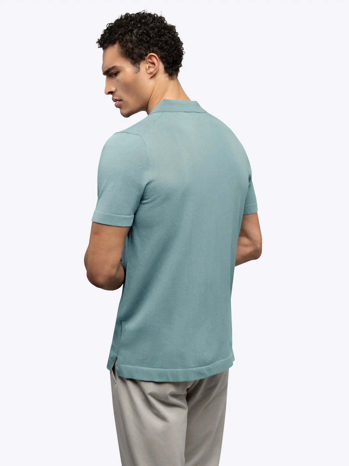 Riviera Knit Button Up | Burnt Oak Signature-Fit