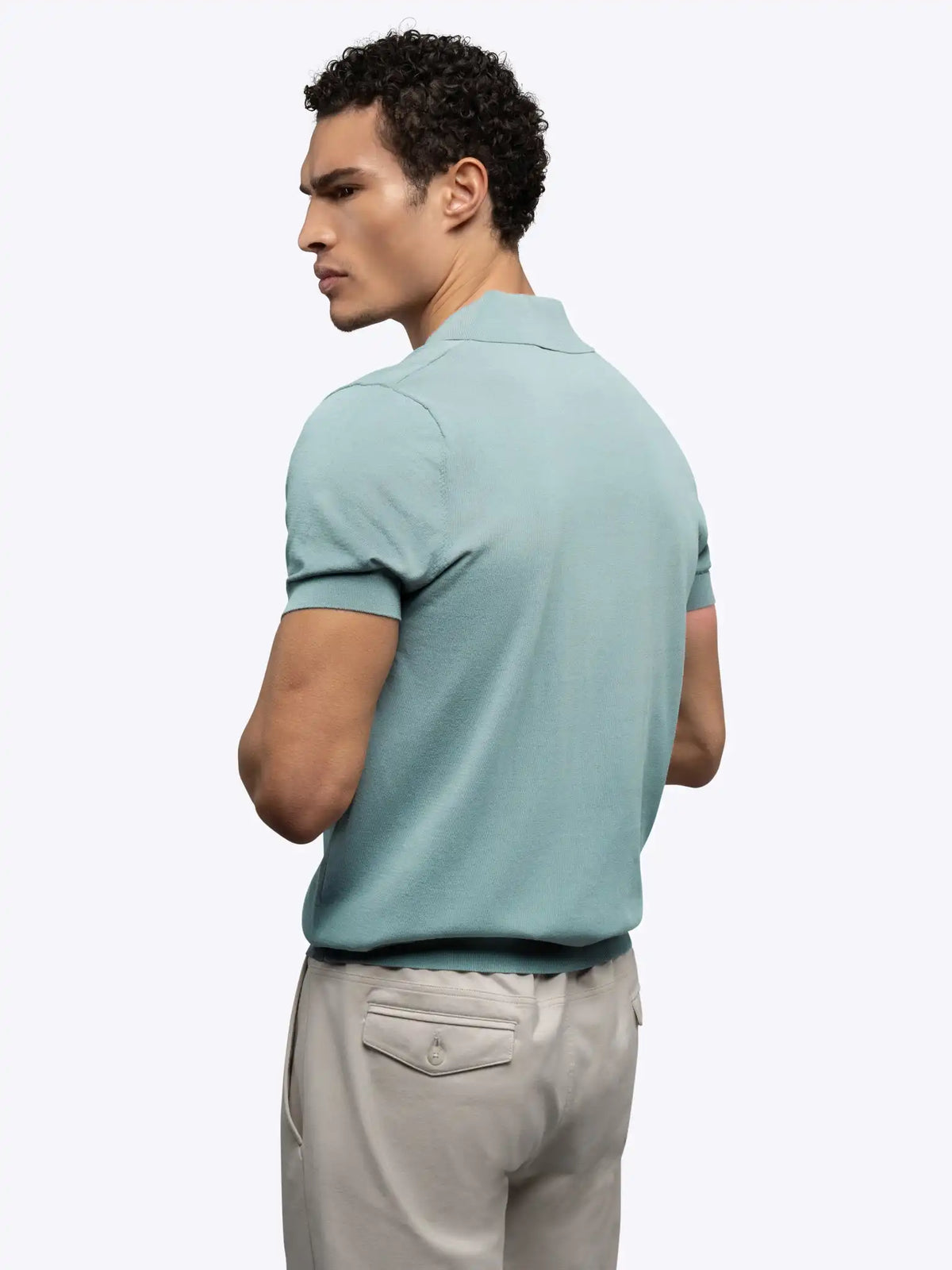 Riviera Knit Polo | Black Signature-Fit