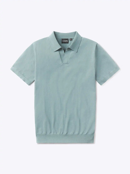 Riviera Knit Polo | Black Signature-Fit