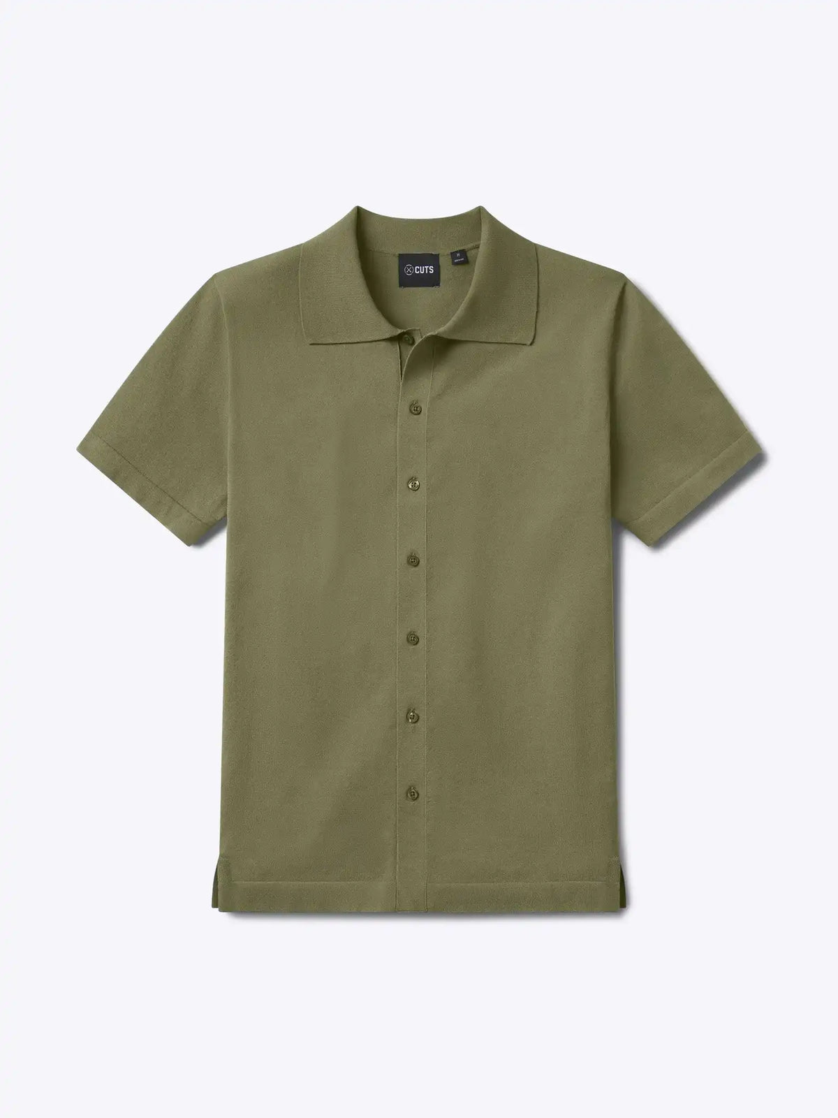 Riviera Knit Button Up | Burnt Oak Signature-Fit