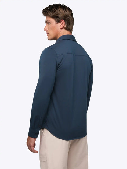 AO Long Sleeve Button Up | White Signature-Fit PYCA Pro®