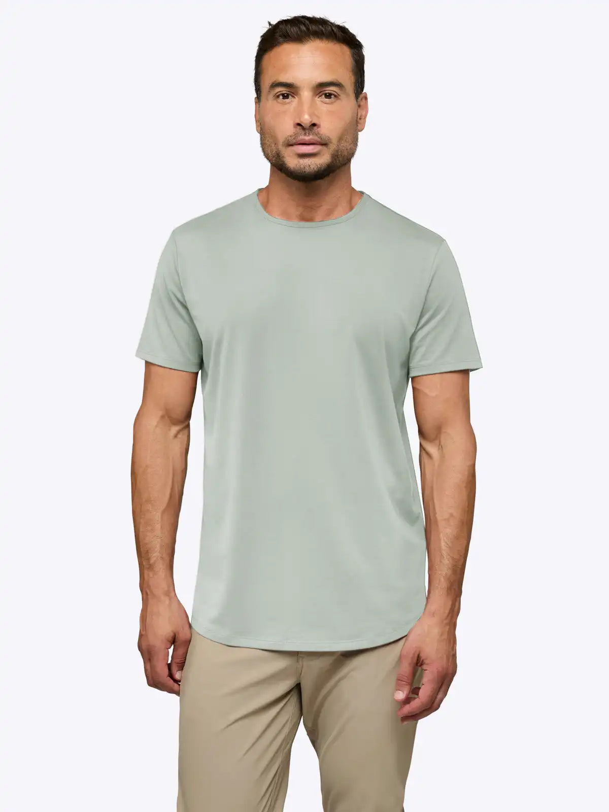 AO Curve-Hem Tee | White Signature-fit PYCA Pro®