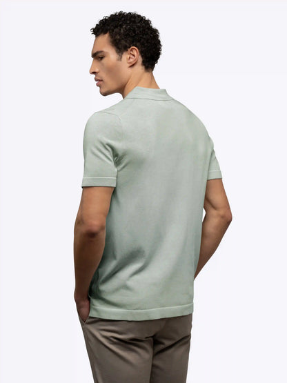 Riviera Knit Button Up | Burnt Oak Signature-Fit