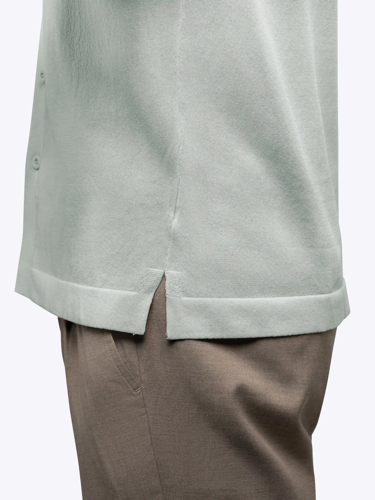 Riviera Knit Button Up | Burnt Oak Signature-Fit