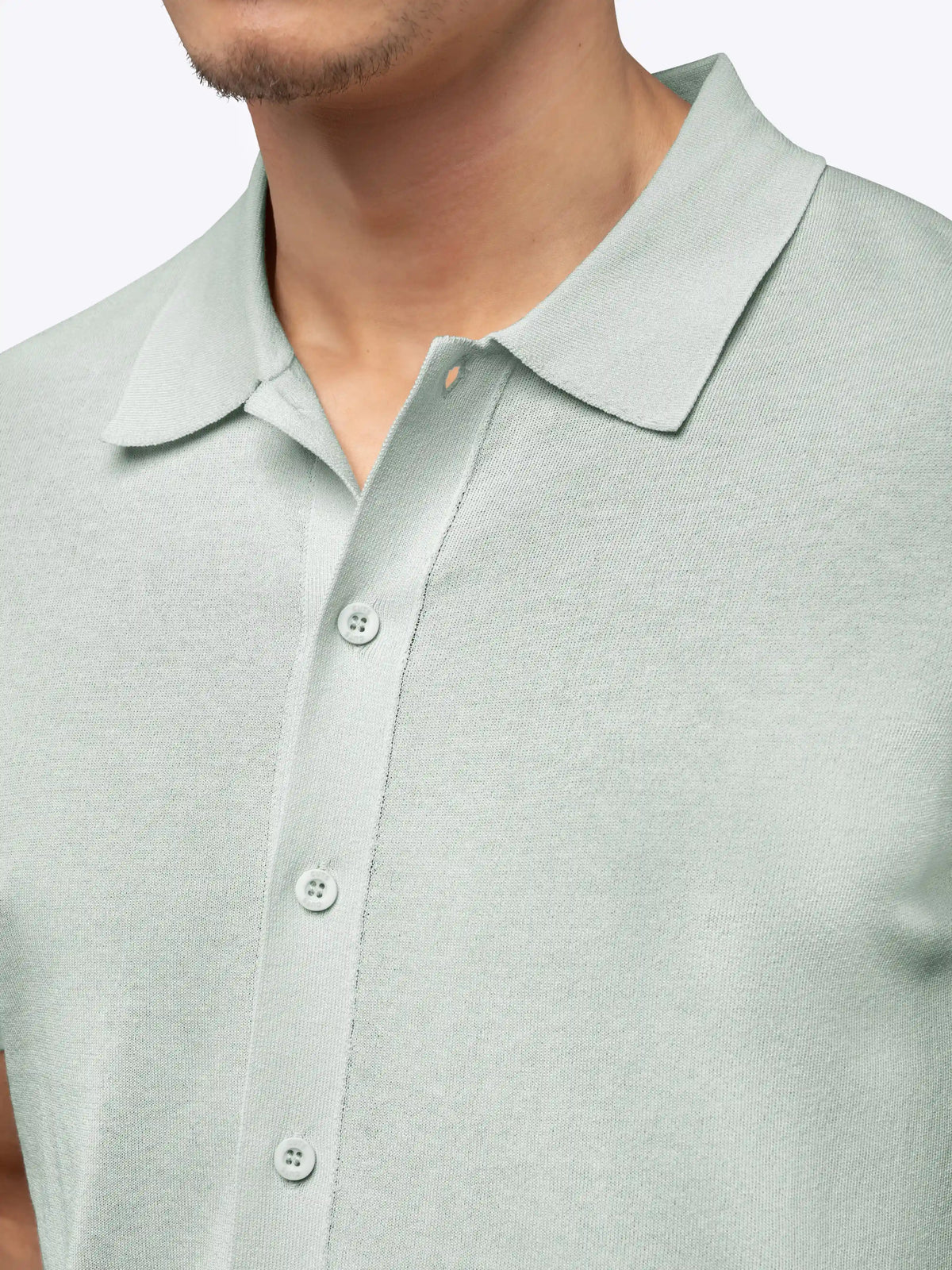 Riviera Knit Button Up | Burnt Oak Signature-Fit