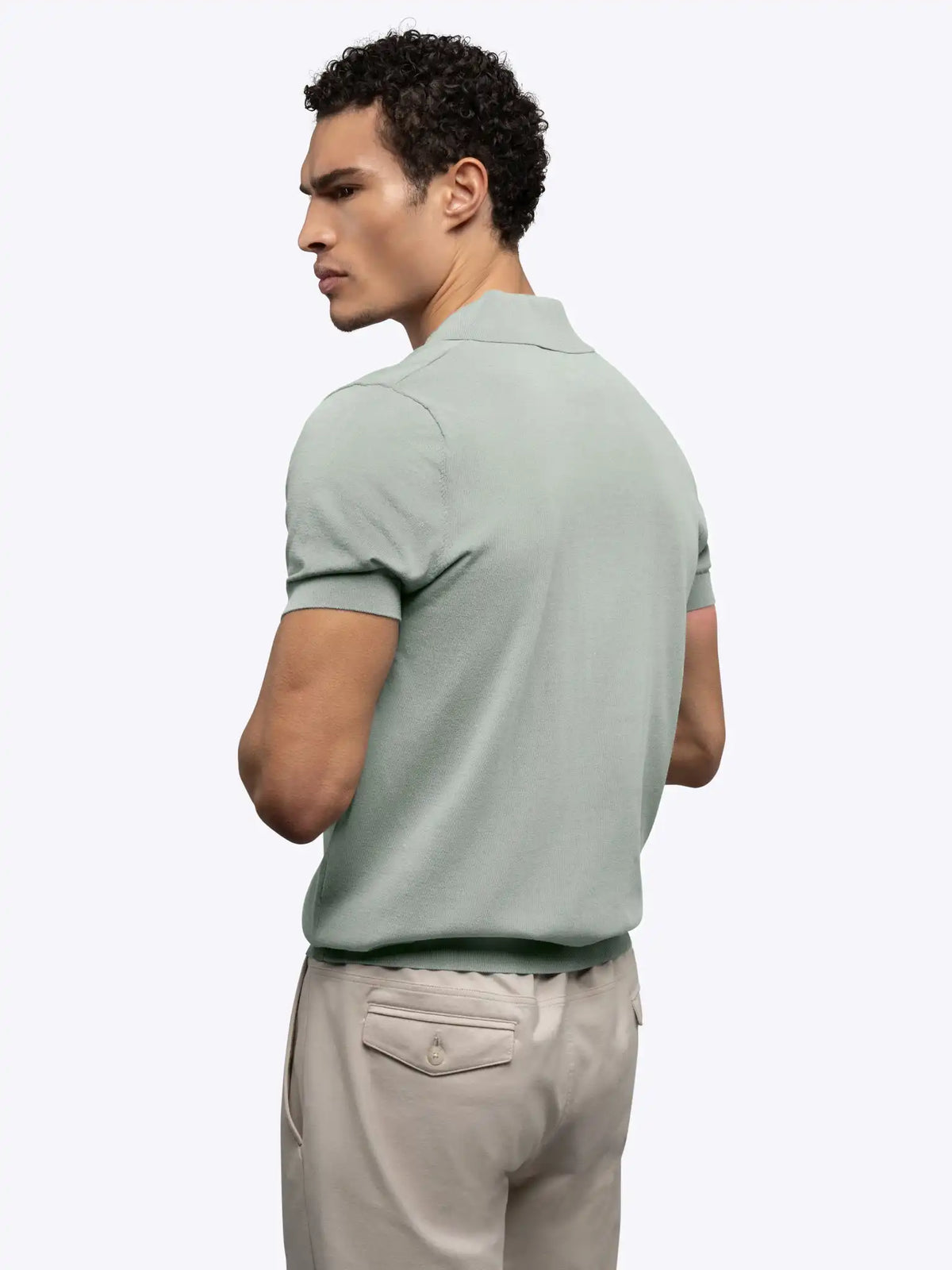Riviera Knit Polo | Black Signature-Fit