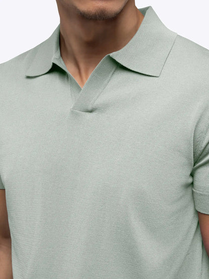 Riviera Knit Polo | Black Signature-Fit