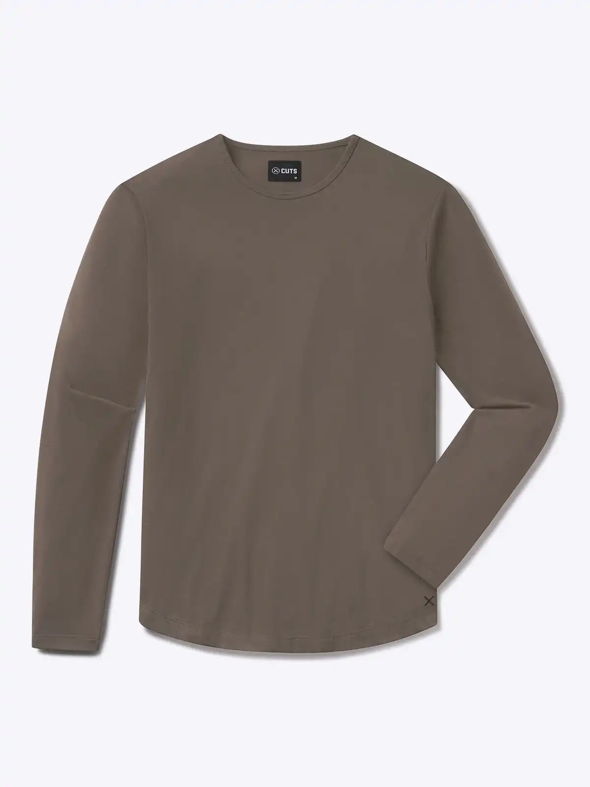 AO Long Sleeve Curve-Hem Tee | Black Signature-fit PYCA Pro®