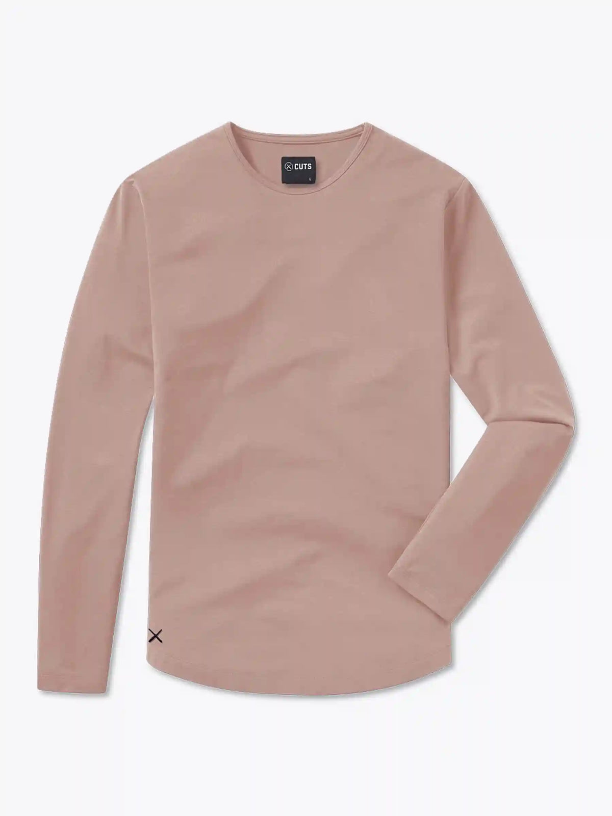 AO Long Sleeve Curve-Hem Tee | Black Signature-fit PYCA Pro®