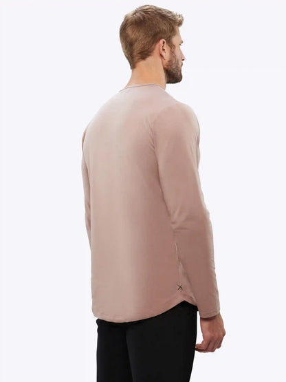 AO Long Sleeve Curve-Hem Tee | Black Signature-fit PYCA Pro®