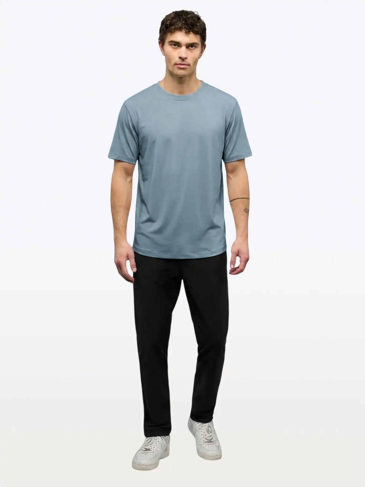 Featherlight Pima Tee | Ocean Storm Signature-fit