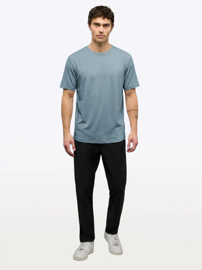 Featherlight Pima Tee | Ocean Storm Signature-fit