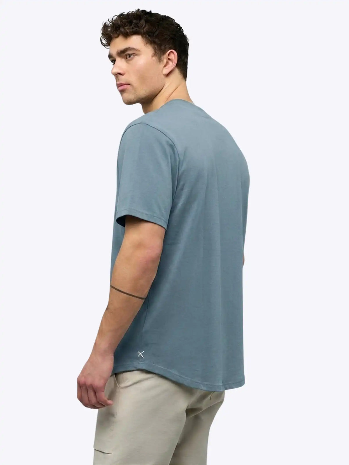 Featherlight Pima Tee | Ocean Storm Signature-fit