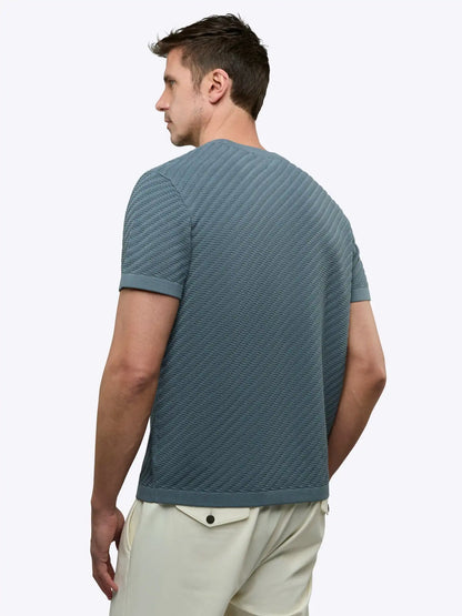 Riviera Knit Textured Tee | Sand Dune Signature-Fit