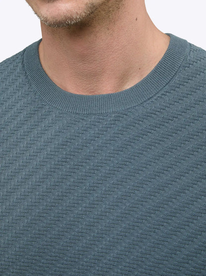 Riviera Knit Textured Tee | Sand Dune Signature-Fit
